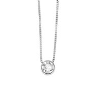 Necklace Roman Gioielli Woman in White Gold Diamante 0.10 Ct R195A25N264C - R195A25N264C